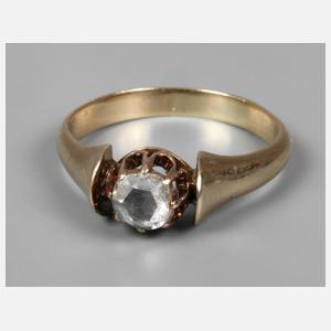 Damenring mit Diamantrose