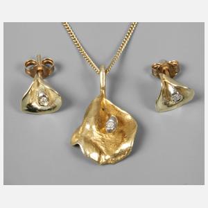 Schmuckset mit Brillant