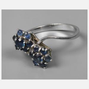 Damenring mit Saphiren