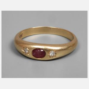 Kleiner Damenring mit Rubin