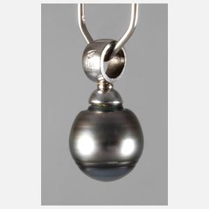 Anhänger mit grauer Perle