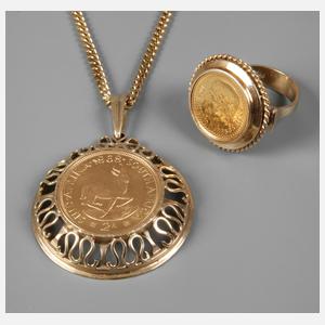 Münzring und Anhänger