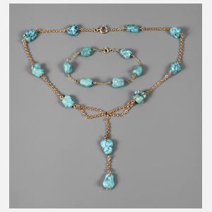 Schmuckset mit Türkisen