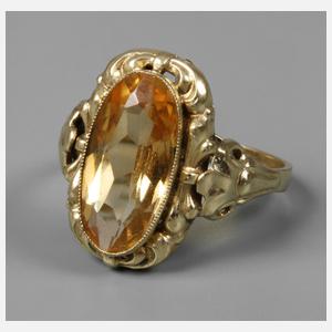 Damenring mit Citrin
