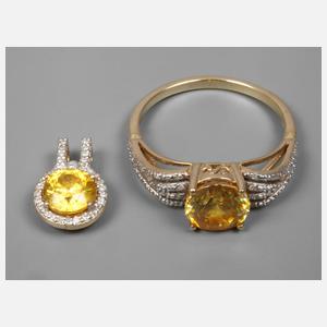 Schmuckset mit Sphaleriten