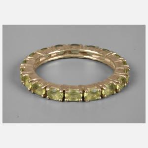 Memoryring mit Peridots