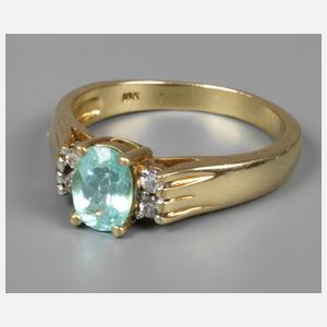 Damenring mit Paraiba-Turmalin