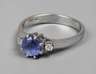 Damenring mit Tansanit und Brillant
