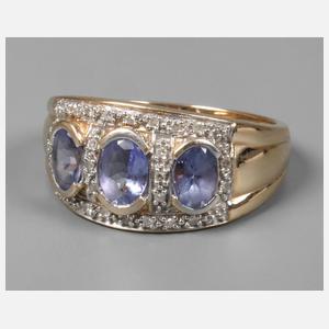 Damenring mit Tansaniten