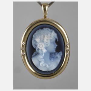 Anhänger mit Achatkamee