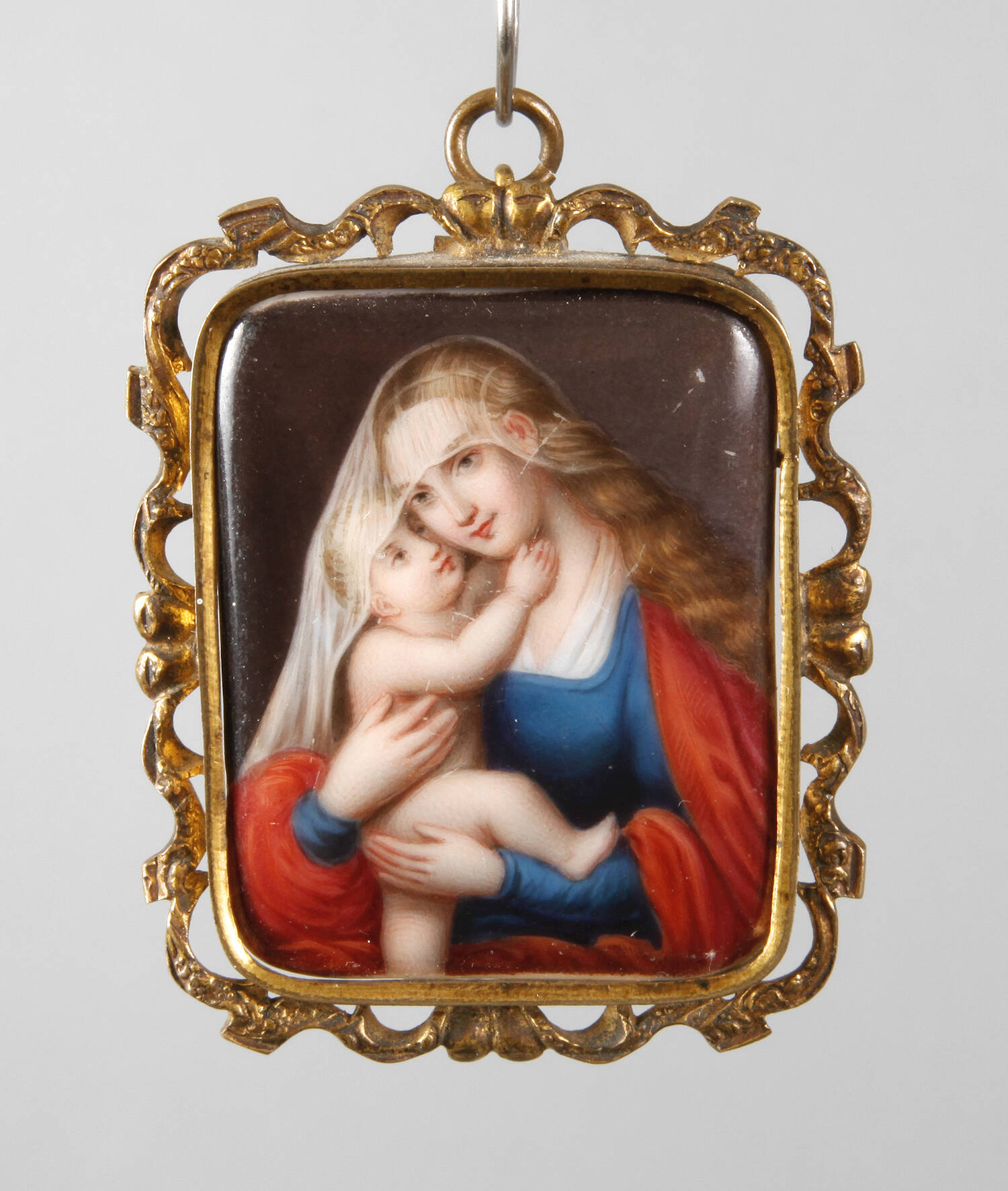 Anhänger mit feiner Porzellanmalerei