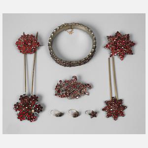 Konvolut Granatschmuck