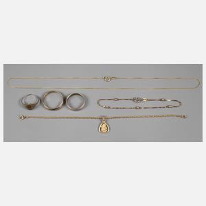 Konvolut Goldschmuck