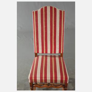 Barocktisch und sechs Stühle