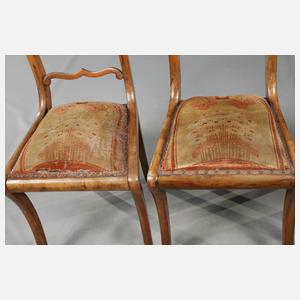 Vier Stühle Spätbiedermeier