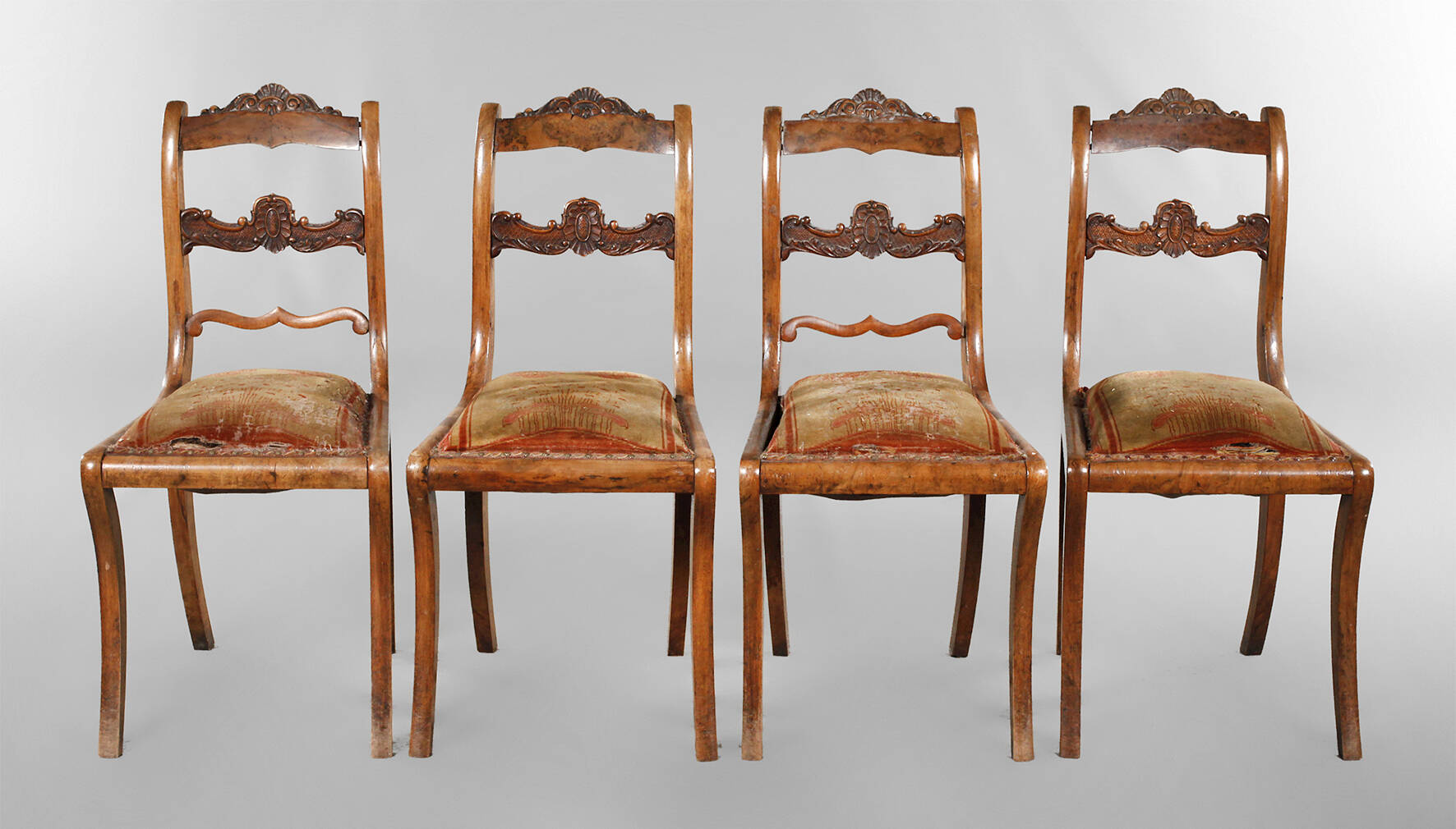 Vier Stühle Spätbiedermeier