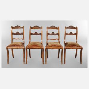 Vier Stühle Spätbiedermeier