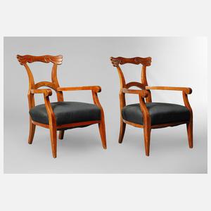 Paar Biedermeiersessel