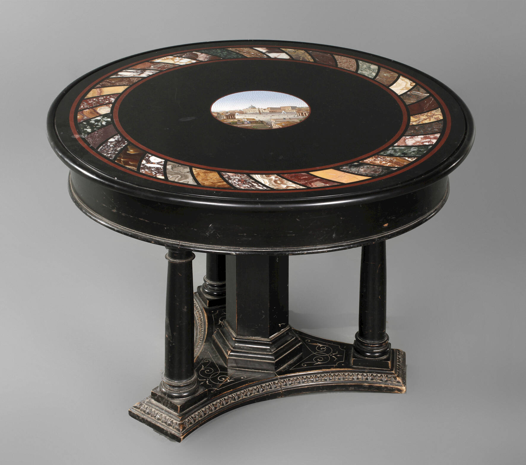 Pietra dura-Tisch mit Mikromosaik