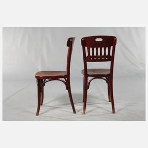 Paar Caféhaus-Stühle