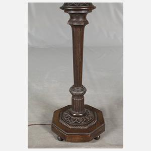 Geschnitzte Salonstehlampe