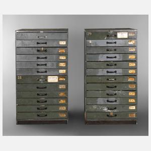 Paar Werkstattschränke