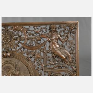 Prächtiger Kaminschirm Bronze