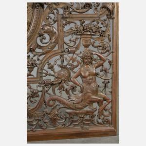 Prächtiger Kaminschirm Bronze