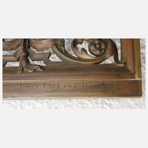 Prächtiger Kaminschirm Bronze