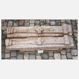 Paar Rochlitzer Porphyrsäulen