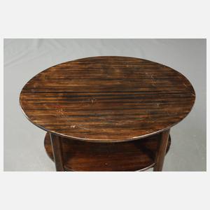 Ovaler Beistelltisch Bugholz