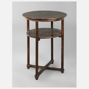 Ovaler Beistelltisch Bugholz