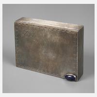 Silber Puderdose mit Lippenstifthalter111