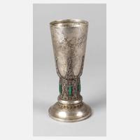 Silberpokal mit Chrysoprascabochons111