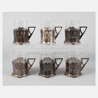 WMF sechs Teeglashalter111