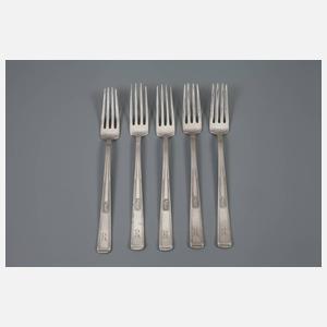 Joseph Maria Olbrich zehn Besteckteile