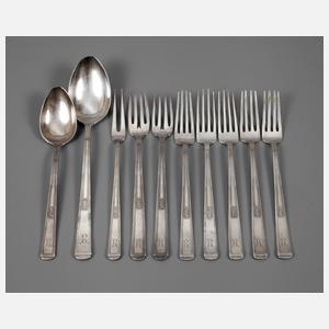 Joseph Maria Olbrich zehn Besteckteile