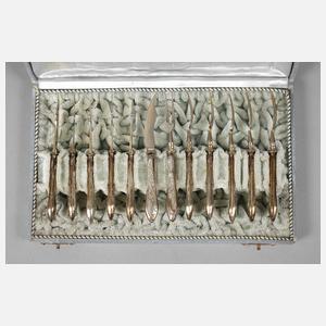 Silber Dessertbesteck Jugendstil