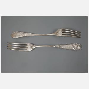 Bruckmann sechs Gabeln Weltausstellung Paris