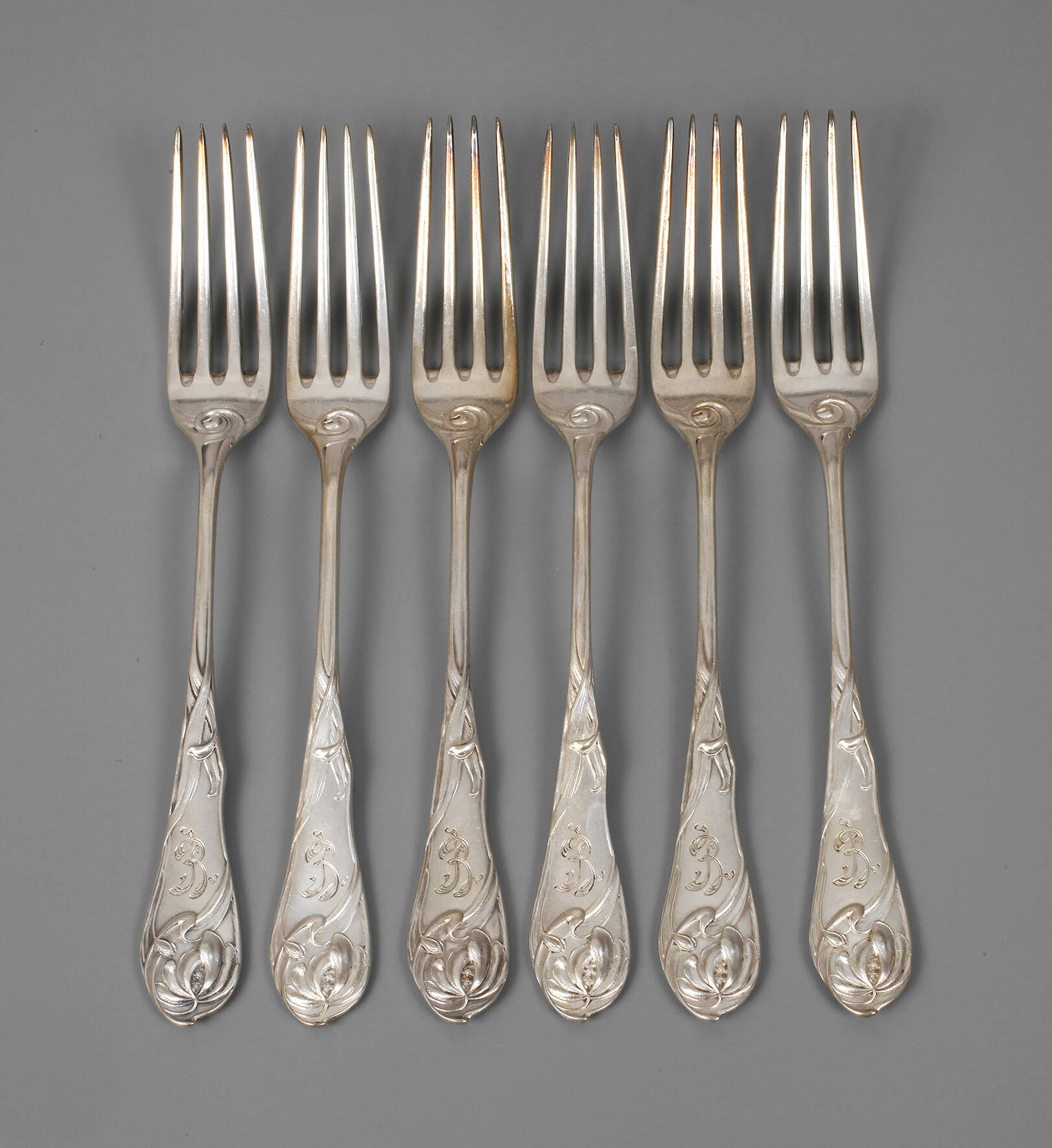 Bruckmann sechs Gabeln Weltausstellung Paris