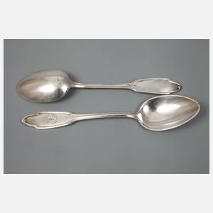 Hugo Leven sechs Kaffeelöffel Silber