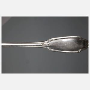 Hugo Leven sechs Kaffeelöffel Silber