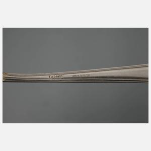 Bruckmann drei Vorlegeteile Silber