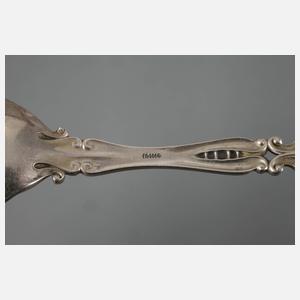 Bruckmann drei Vorlegeteile Silber