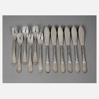 Fischbesteck für sechs Personen111