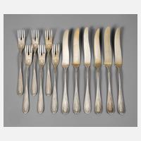 Hans Christiansen Dessertbesteck Silber111