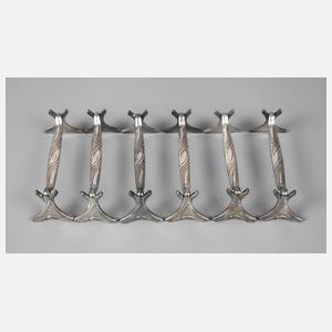 Christofle Paris sechs Messerbänkchen