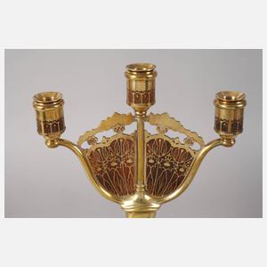 Erhard & Söhne dreiflammiger Leuchter