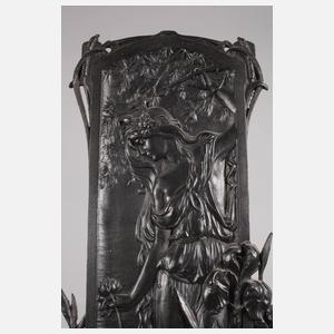 Große Eisengussplatte "Fleurs des eaux"