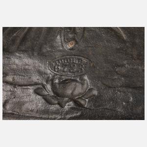 Große Eisengussplatte "Fleurs des eaux"